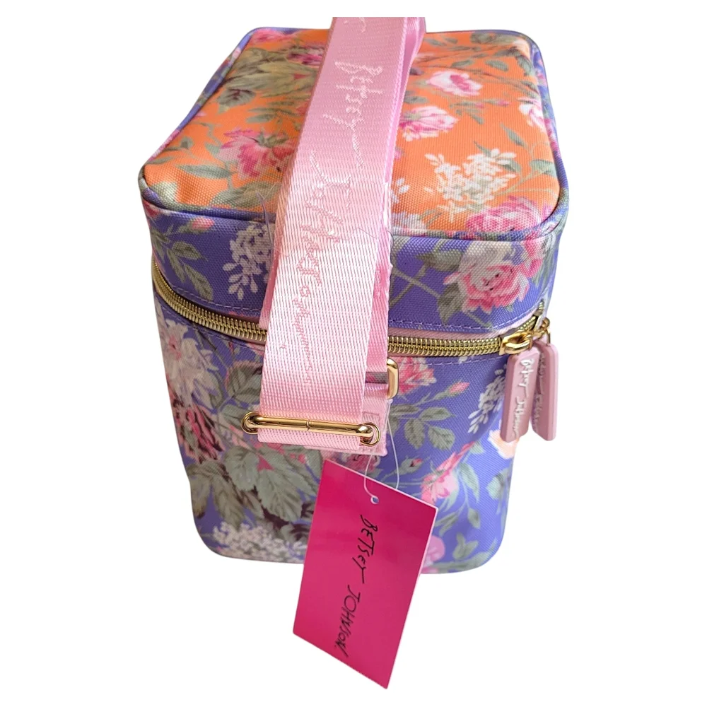 NWT Betsey Johnson Floral Insulated 6 Pack Lunch Cooler Bag Cottagecore